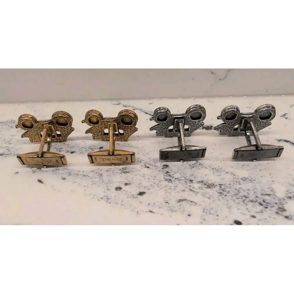 Vintage Zentall Lot Of Two Stagecoach‎ Cufflinks